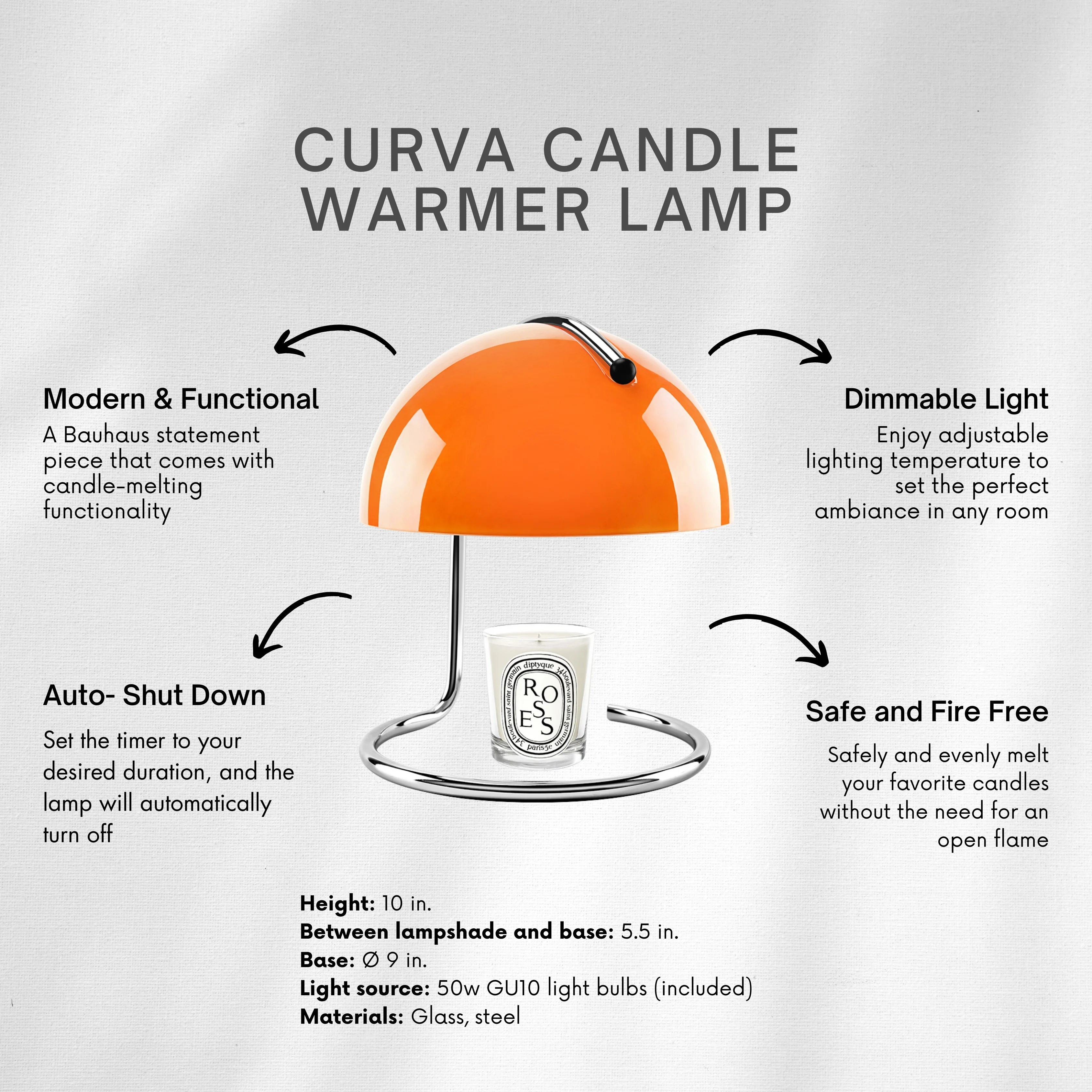 Curva Candle Warmer Lamp - Image 7