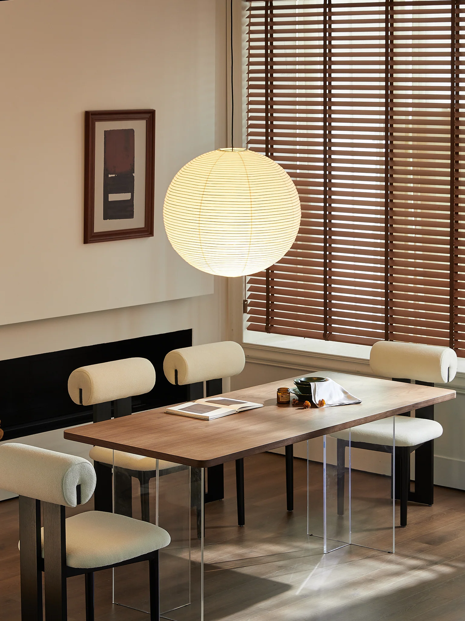 Luna Washi Paper Pendant Shade - Image 8